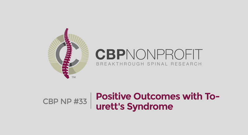 CBP NP #33: Positive Outcomes with Tourett's Syndrome