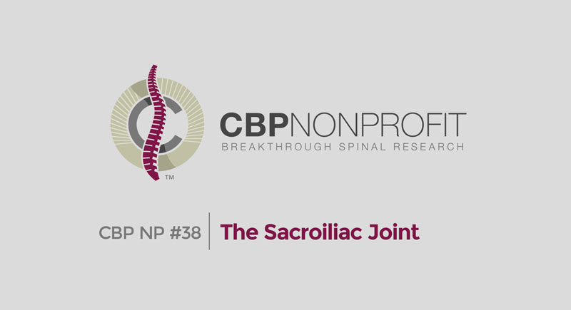 CBP NP #38: The Sacroiliac Joint