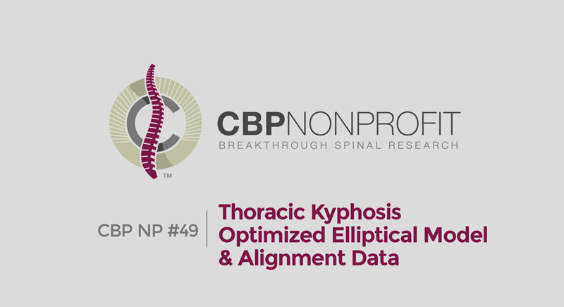 CBP NP #49 - Thoracic Kyphosis Optimized Elliptical Model & Alignment Data