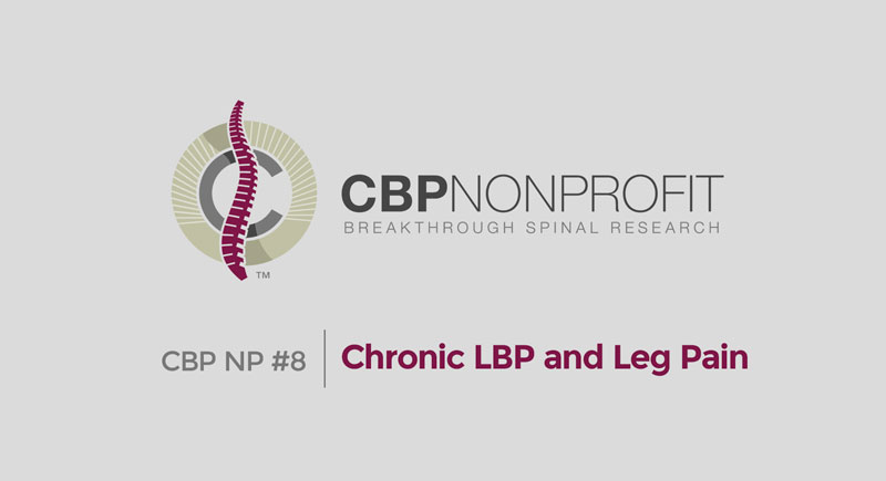CBP NP #8: Chronic LBP and Leg Pain